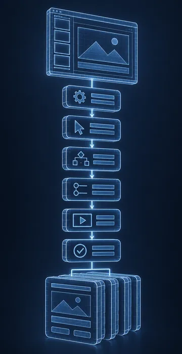 Articulate Storyline Tips – 20 Habits of Fast, Clean Developers - 3D Wireframe Animation