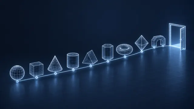 Gagné's Nine Events of Instruction – An eLearning Walkthrough - 3D Wireframe Animation
