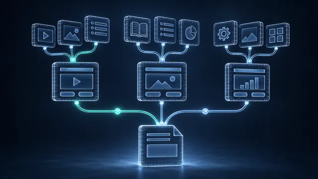 How to Build a Course Outline with AI in an Afternoon - 3D Wireframe Animation