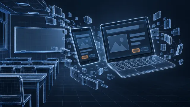How to Convert Classroom Training to Online Courses - 3D Wireframe Animation
