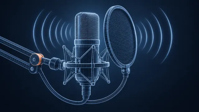 How to Record eLearning Narration That Sounds Professional - 3D Wireframe Animation