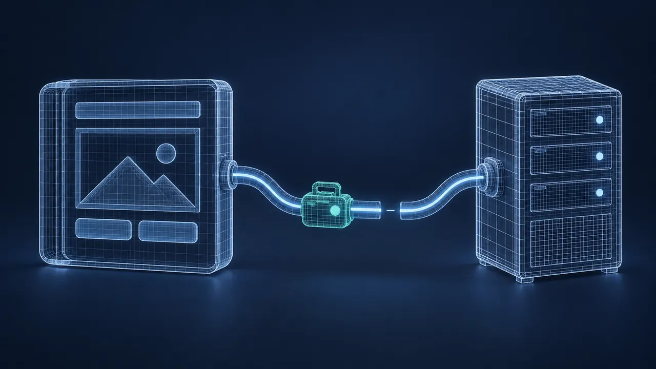 How AI Helps Debug SCORM and xAPI Problems Faster - 3D Wireframe Animation