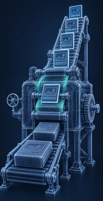 How Much Does Legacy eLearning Conversion Cost? – Where AI Cuts It - 3D Wireframe Animation