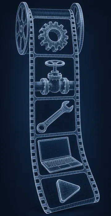 When Should You Use Video in eLearning? – And When Not To - 3D Wireframe Animation